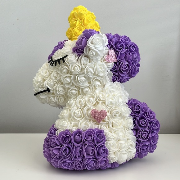 Large Foam Flower Unicorn - Picture 2 of 3